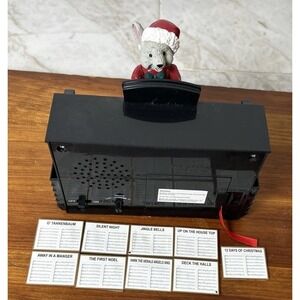 Vtg 04' Mr Christmas Magical Maestro Mouse Musical Piano 10 Classic Songs